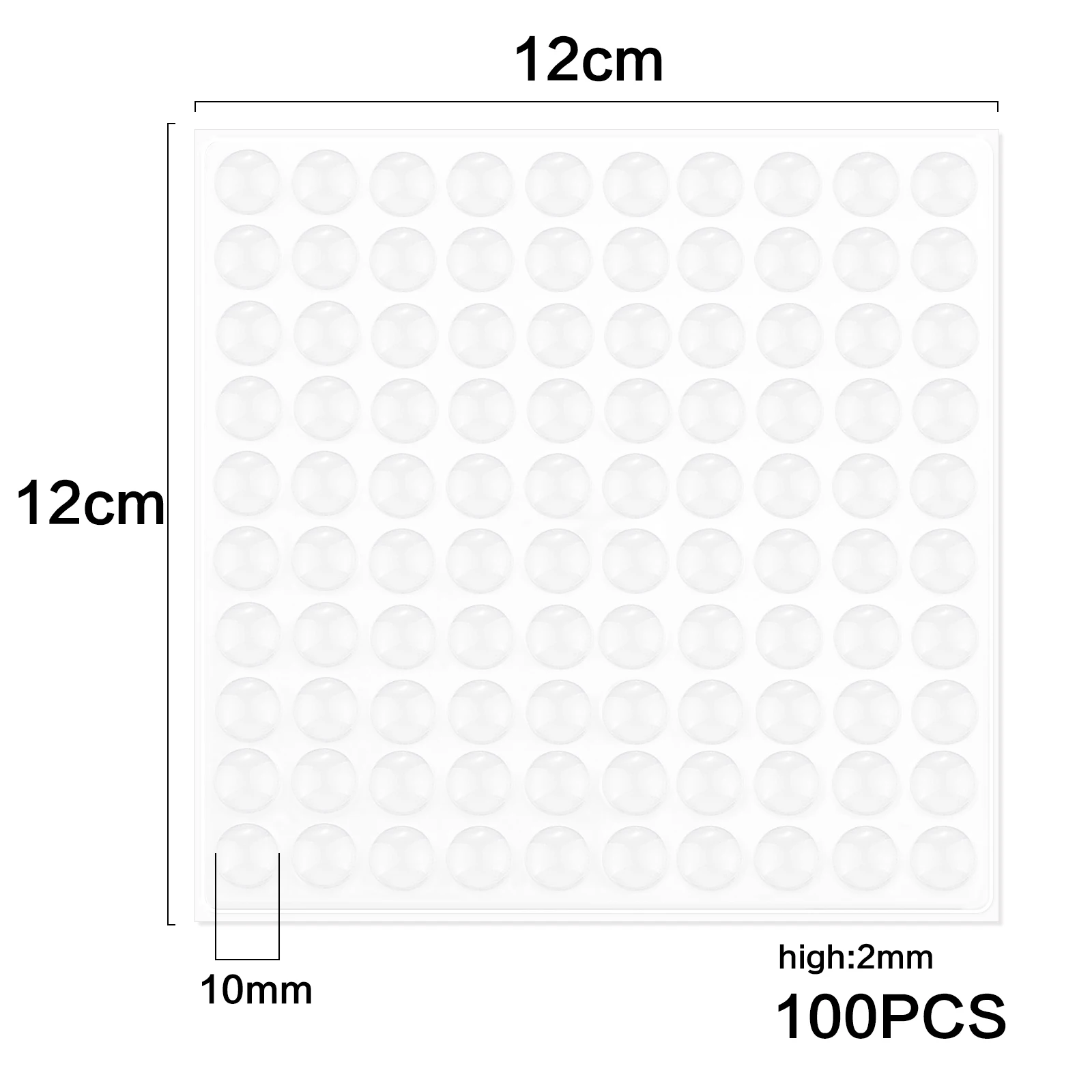 

36/64/100 шт., наклейка для предотвращения столкновений, самоклеящиеся силиконовые частицы, круглые бамперы, противоскользящий амортизатор, подушечки для ног, демпфер