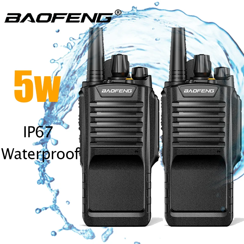 

2 шт., портативная рация, IP67, 8 Вт, 2800 мАч