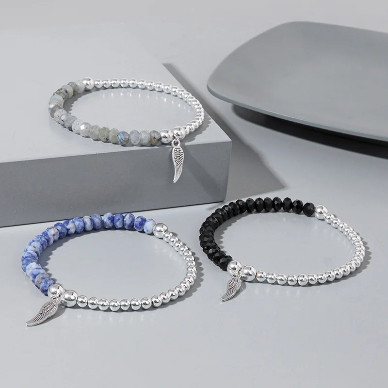 Модный браслет с подвесками в виде крыла ангела раньше браслеты бусины из