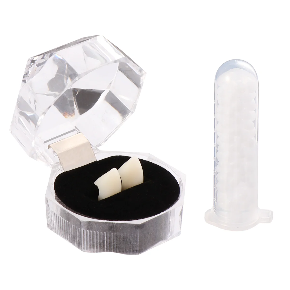 

4 Pairs Creative Funny Artificial Dentures Tricky Props for Adults Men