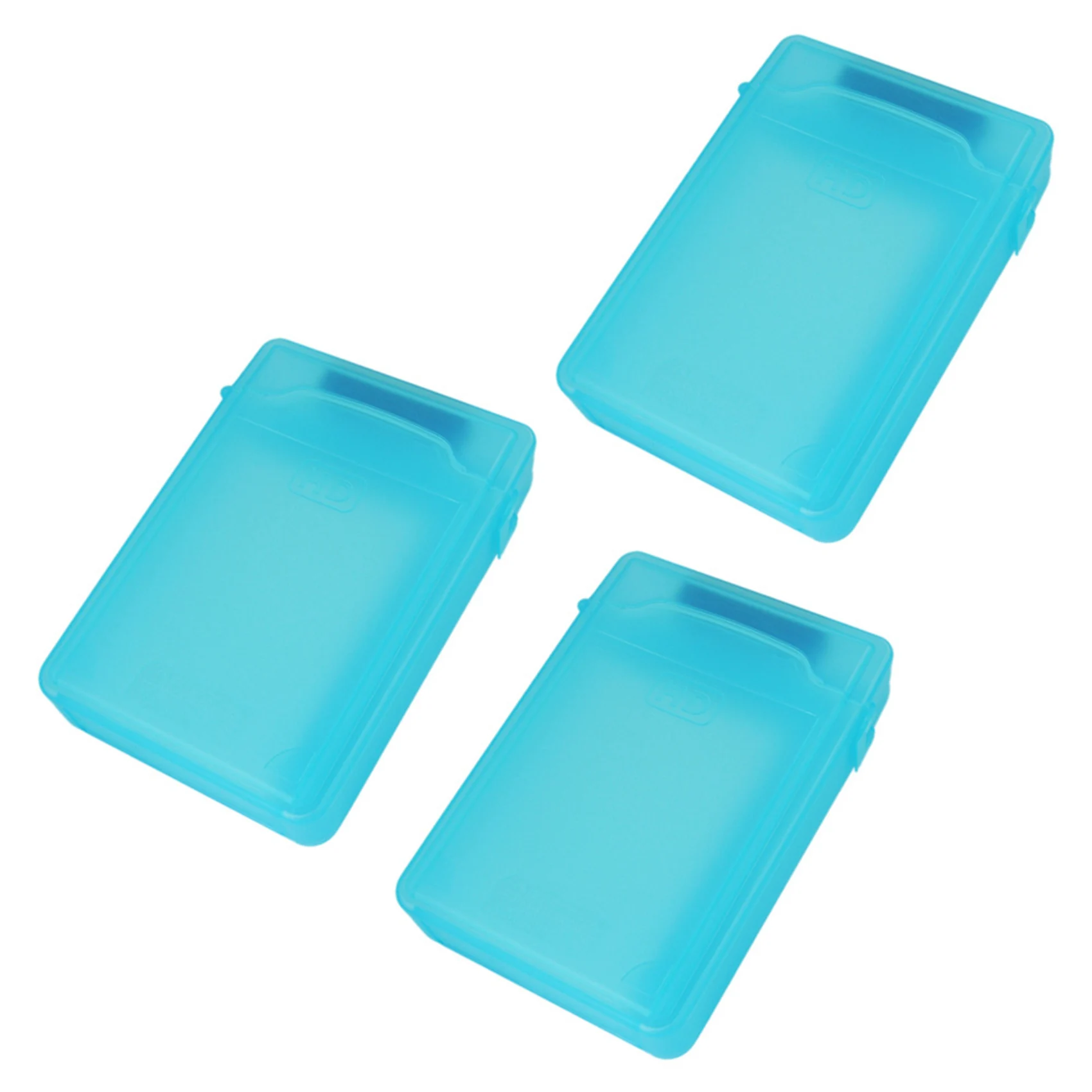 

3 шт., 2,5-дюймовый бокс для хранения IDE / SATA HDD (синий)