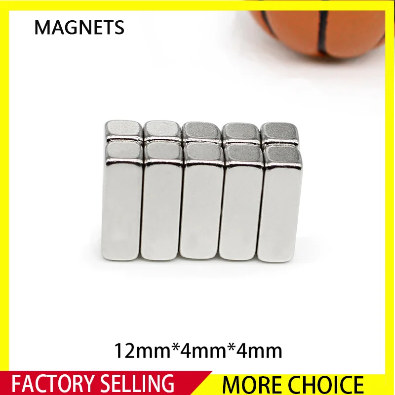 

10~300PCS 12x4x4 Block Powerful Strong Magnetic Magnets 12mm x 4mm x 4mm N35 Rare Earth Neodymium Magnet 12*4*4mm