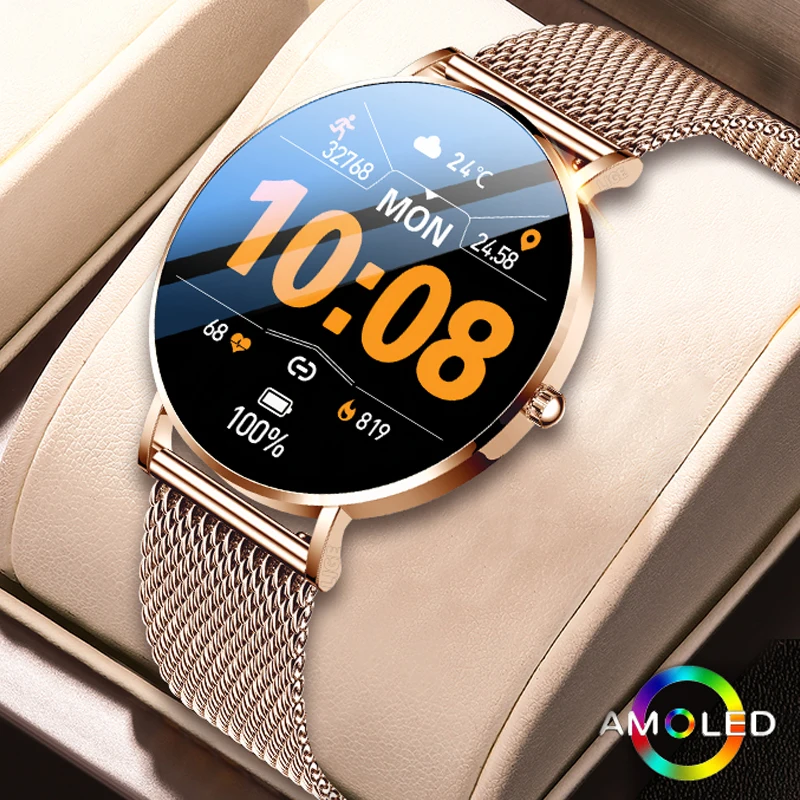 

Smart Watch For Women Full Touch Screen Bluetooth IP67 Waterproof Ladies Watches Sports Fitness Tracker Smartwatch Reloj Hombre