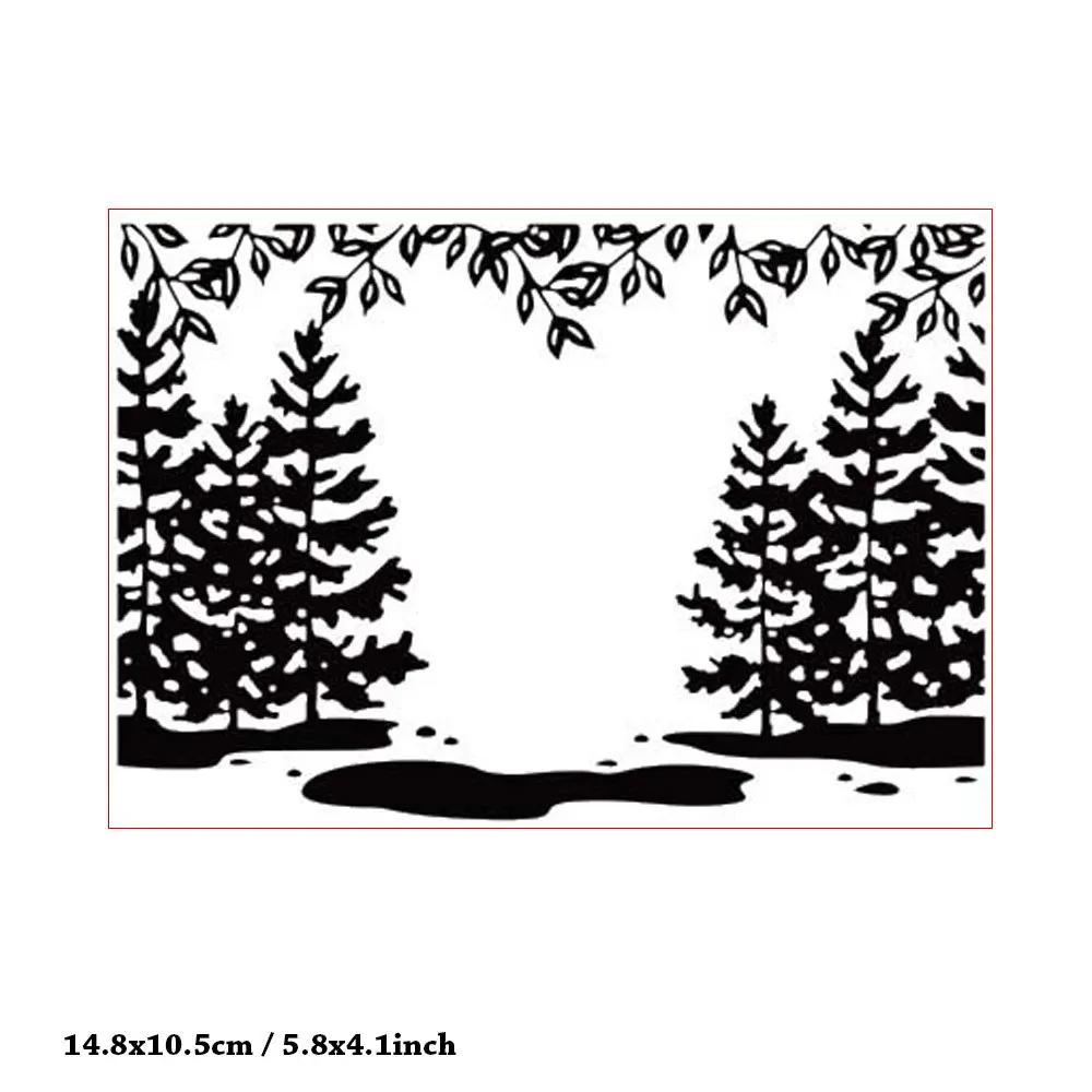 

Lake Forest Tree Leaves Craft Embossing Stencil for Scrapbooking Handmade Tool Diy Album Model Punch Blade Decoration Template