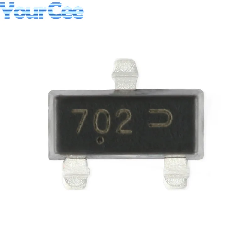 

10 шт. 2N7002LT1G 702 SOT-23 N-channel 60V/115mA SMD MOSFET Новый и оригинальный