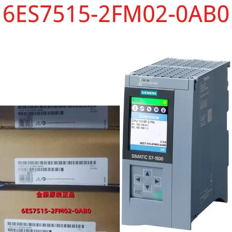 

Brand New Siemens 6ES7515-2FM02-0AB0 SIMATIC S7-1500F CPU