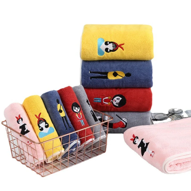 Полотенца для лица свадебный подарок коралловый флис чистый цвет портативная