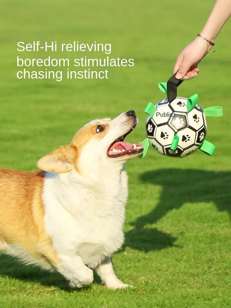 

Dog Toy Football Bite-Resistant Border Collie Toy Pet Molar Alone Golden Retriever Corgi Medium Large Dog