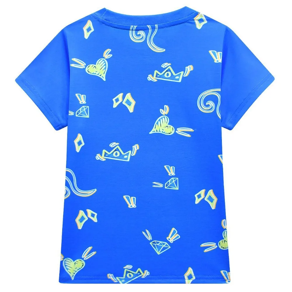 Костюм детский летний из футболки с коротким рукавом и ковбойских брюк