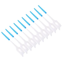 80pcs disposable soft interdental brushes portable elastic toothpicks dental oral care tools massage tooth does not hurt gums