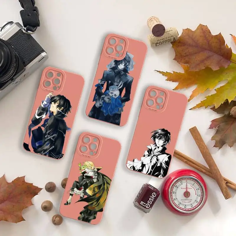 

Pandora Hearts anime Phone Case For iPhone 13 12 11 Pro MAX Mini X XS XR 7 8 Plus Camera Lens Liquid Silicone