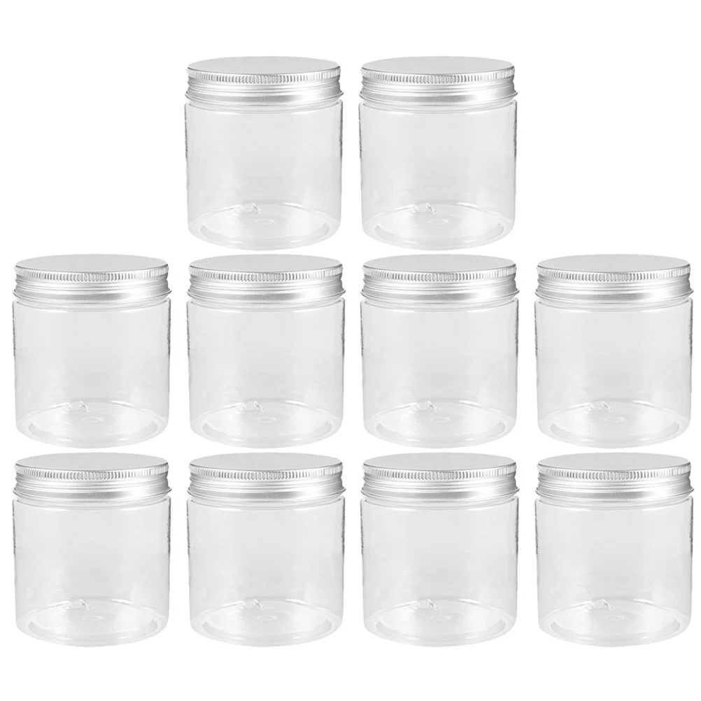 

10 Pcs Honey Pot Small Plastic Jars Sealing Jam Bottles Pots Dispenser Container Mason Pet Fruits