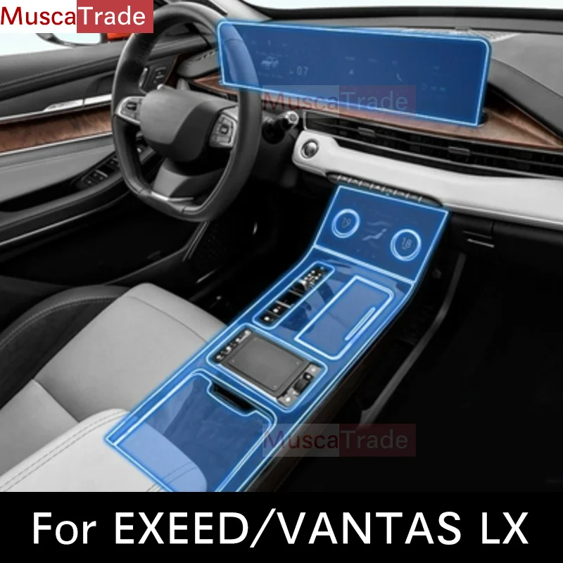 

For EXEED/VANTAS LX 19-22 Car Interior Center Console Transparent TPU Protective Film Anti-scratch Repair Film Accessorie Refit