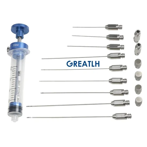 Канюля для липосакции Канюля для аспирации Канюля для накачивания жира Титановая ручка Инструмент для липосакции