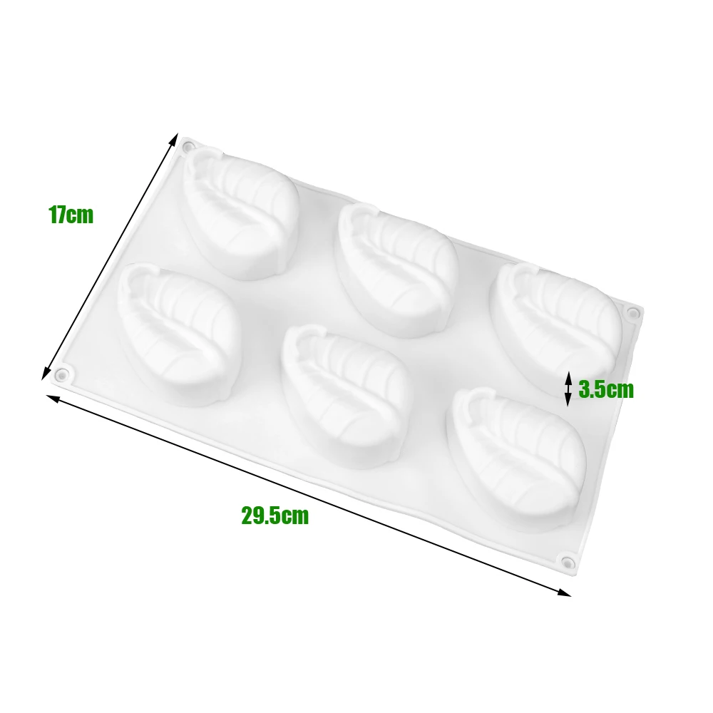 Силиконовая 3D форма для мыла 6 ячеек силиконовая сделай сам листа |