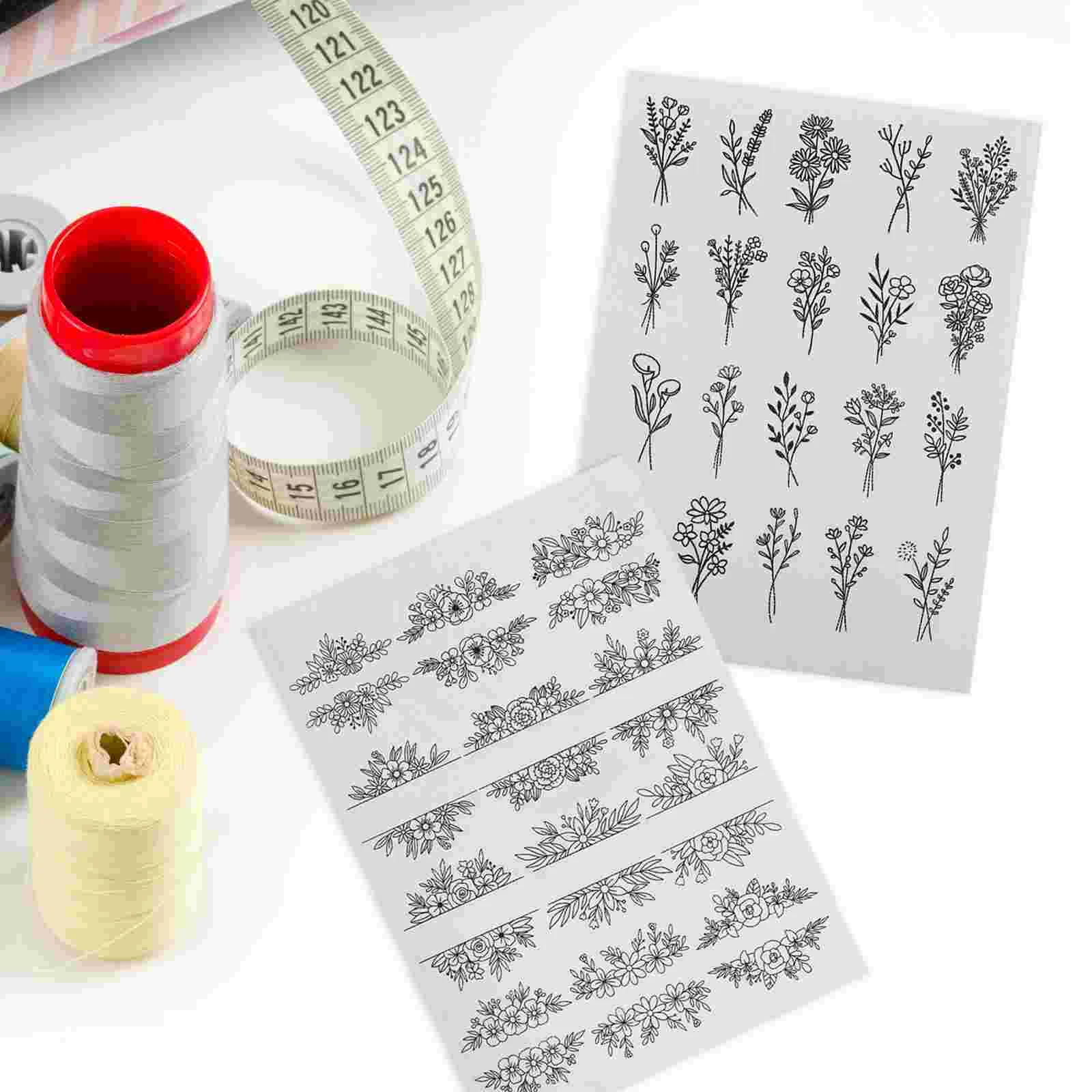 2-листый материал для вышивания водорастворимый шаблон сашико бумага холодный