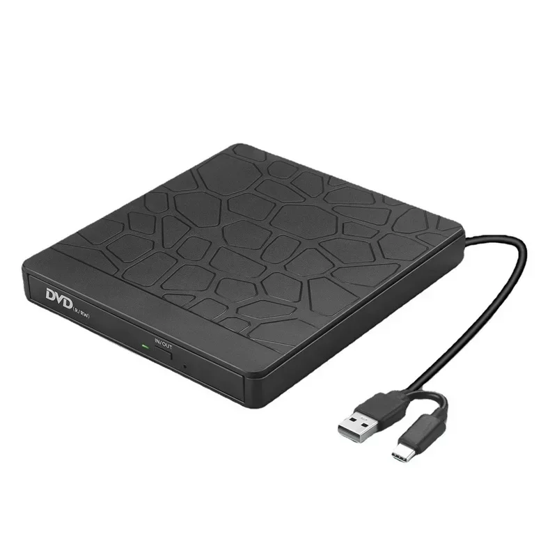 Внешний накопитель USB 3.0/Type-C Тонкий внешний DVD RW Устройство записи компакт-дисков