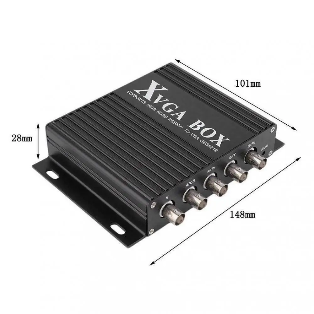 GBS-8219 XVGA Box MDA CGA EGA RGB SOG RGBHV YPBRT в VGA Замена монитора промышленного преобразователя