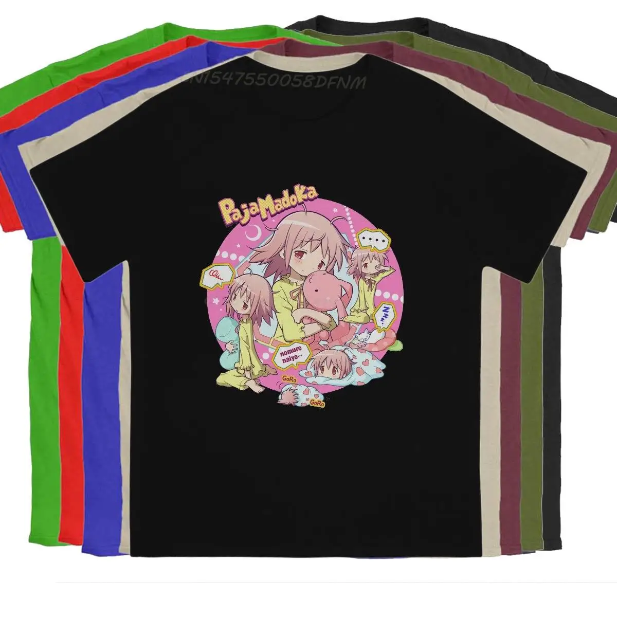 

Men T-Shirt Girl Moment Vintage Anime Pure Cotton Tees Men T Shirts Puella Magi Madoka Magica Anime T-shirts Oversized T-shirts