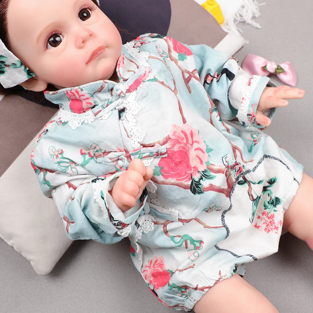 

Chinese Style 0-24M Spring Baby Girl Romper Vintage Flower Toddler Newborn Cotton Long Sleeve Playsuit Jumpsuits Infant Clothes