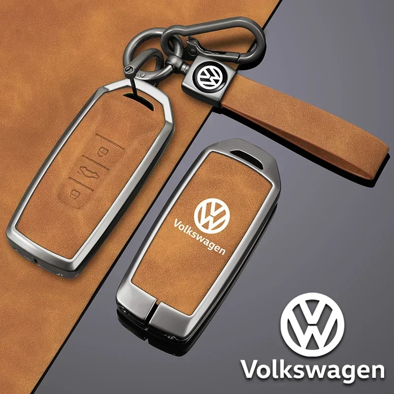 3-кнопочный чехол для автомобильного ключа из цинкового сплава VW Volkswagen Touareg EL 2018