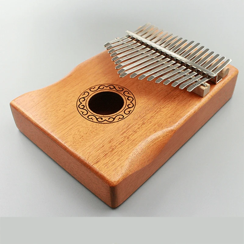 Kalimba Thumb Piano 17 Keys Portable Mbira Finger Gifts For Adults With Tuning Hammer