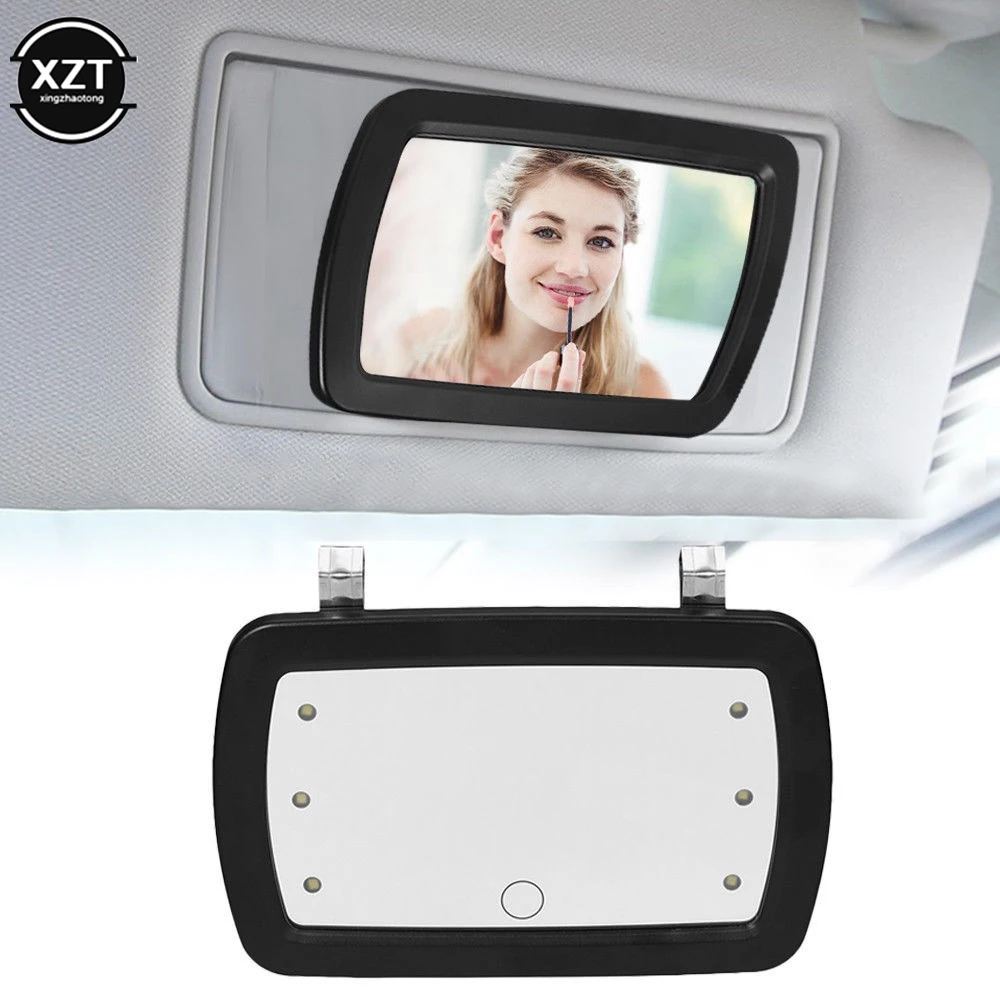 

Car Sun Visor Mirror Makeup Sun-shading Cosmetic Mirror LED Vanity Mirror Auto Universal Finger Touch Switch Mirror Car Interior