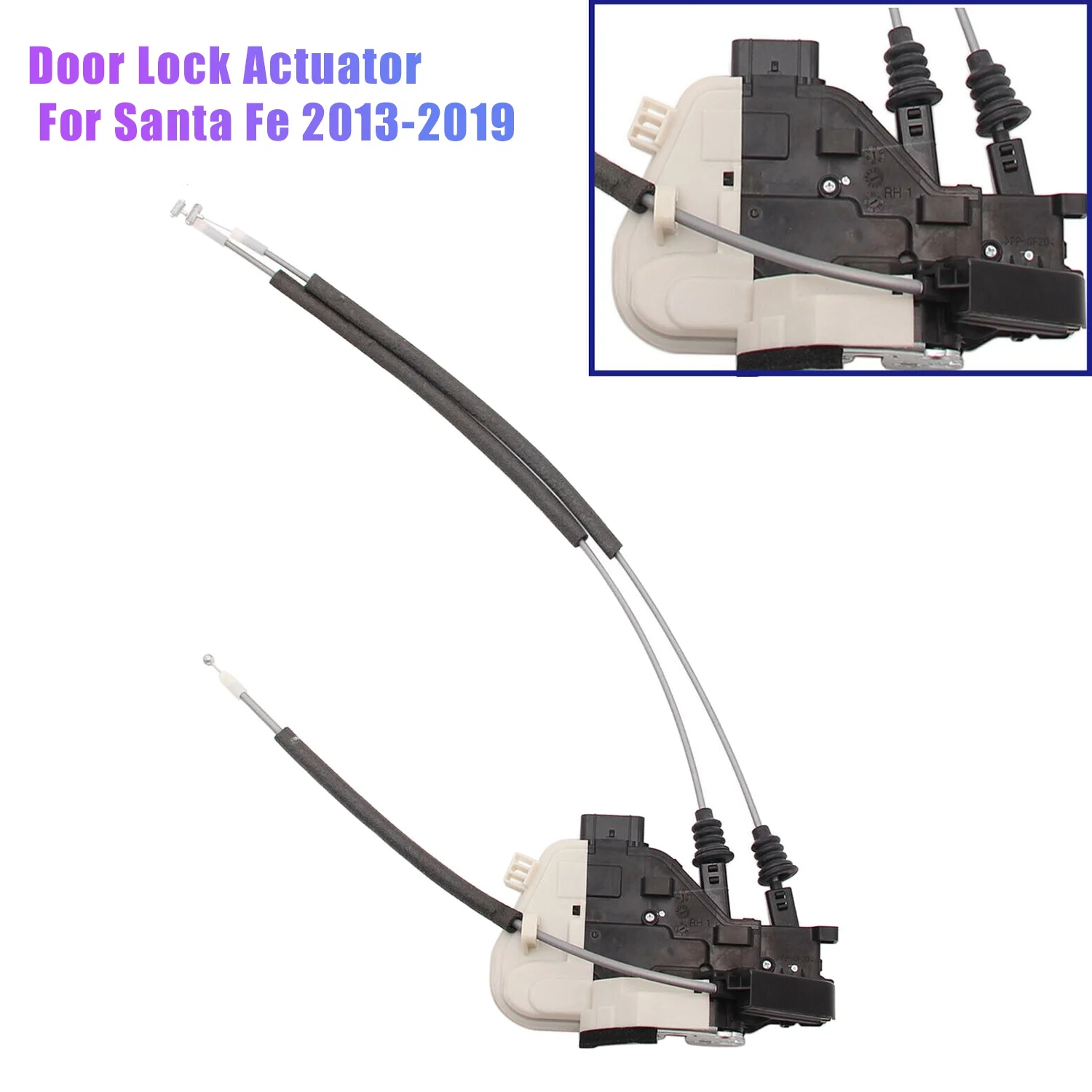 

For Hyundai Santa Fe 2.0L 2.4L 3.3L 2013-2019 Door Lock Actuator Latch Motor Rear Right Passenger Side 81420-2W000