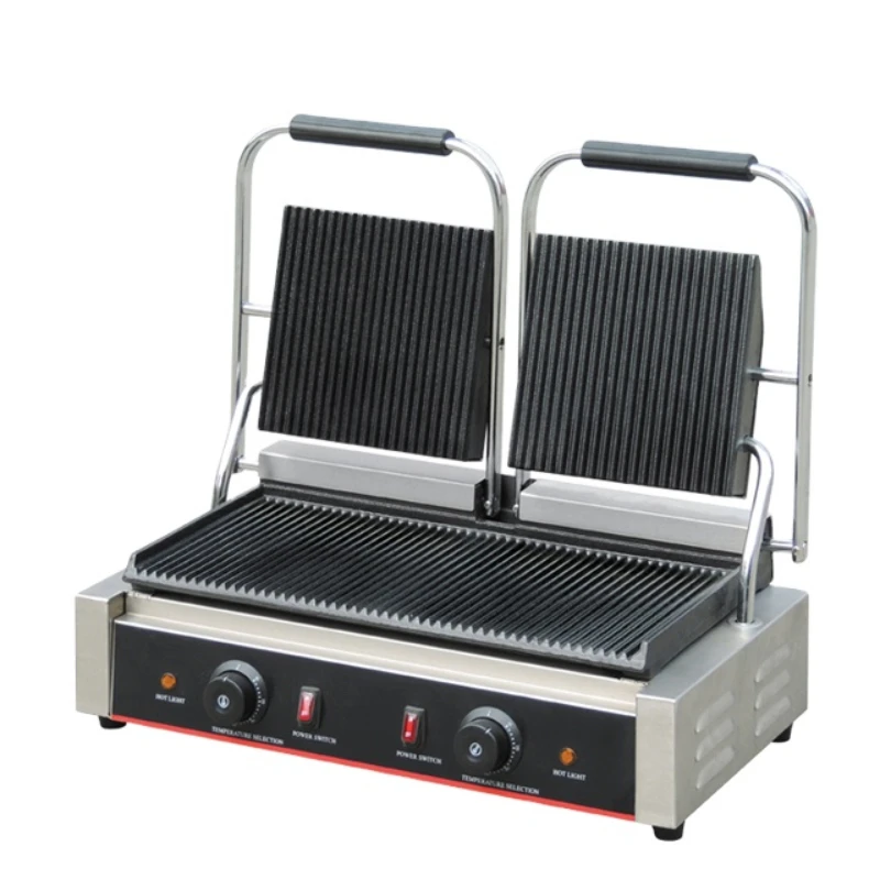 

Commercial Electric Contact Grill/toaster Outdoor And Home Use Kitchen Equipment Food Machine