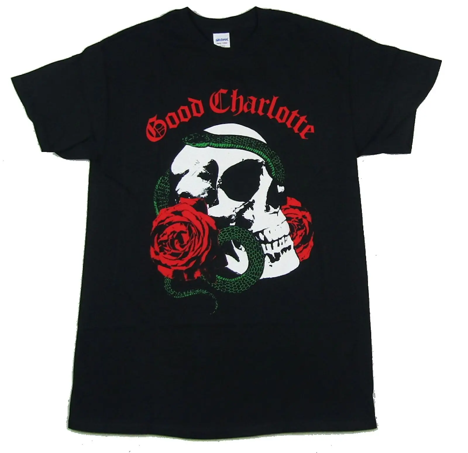 

Good Charlotte Skull & Snake Black T Shirt New Band Merch