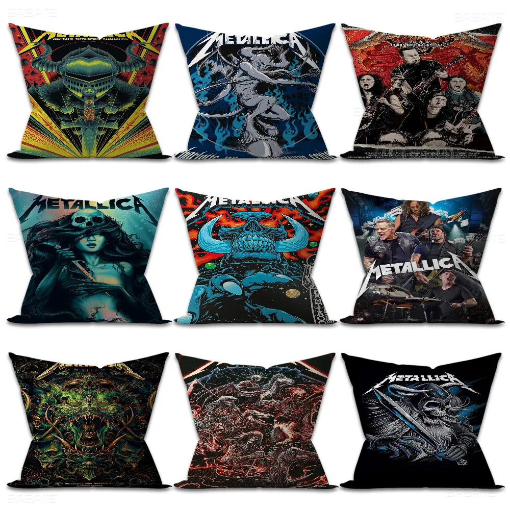 Band M-METALLICA Pillow Cover Sofa Cushion Home Room Decoration Children Gift