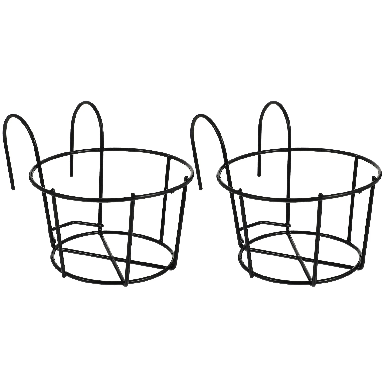 

Hanging Planter Holder Flower Pot Railing Basket Fence Balcony Metal Over Planters Stand Deck Baskets Hanger Rail Iron Potted