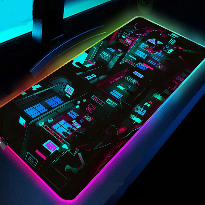 

Игровой коврик для мыши RGB, игровые аксессуары, коврик для мыши Tiger Esports, персонализированный большой Настольный коврик аниме A5, игровой ковр...