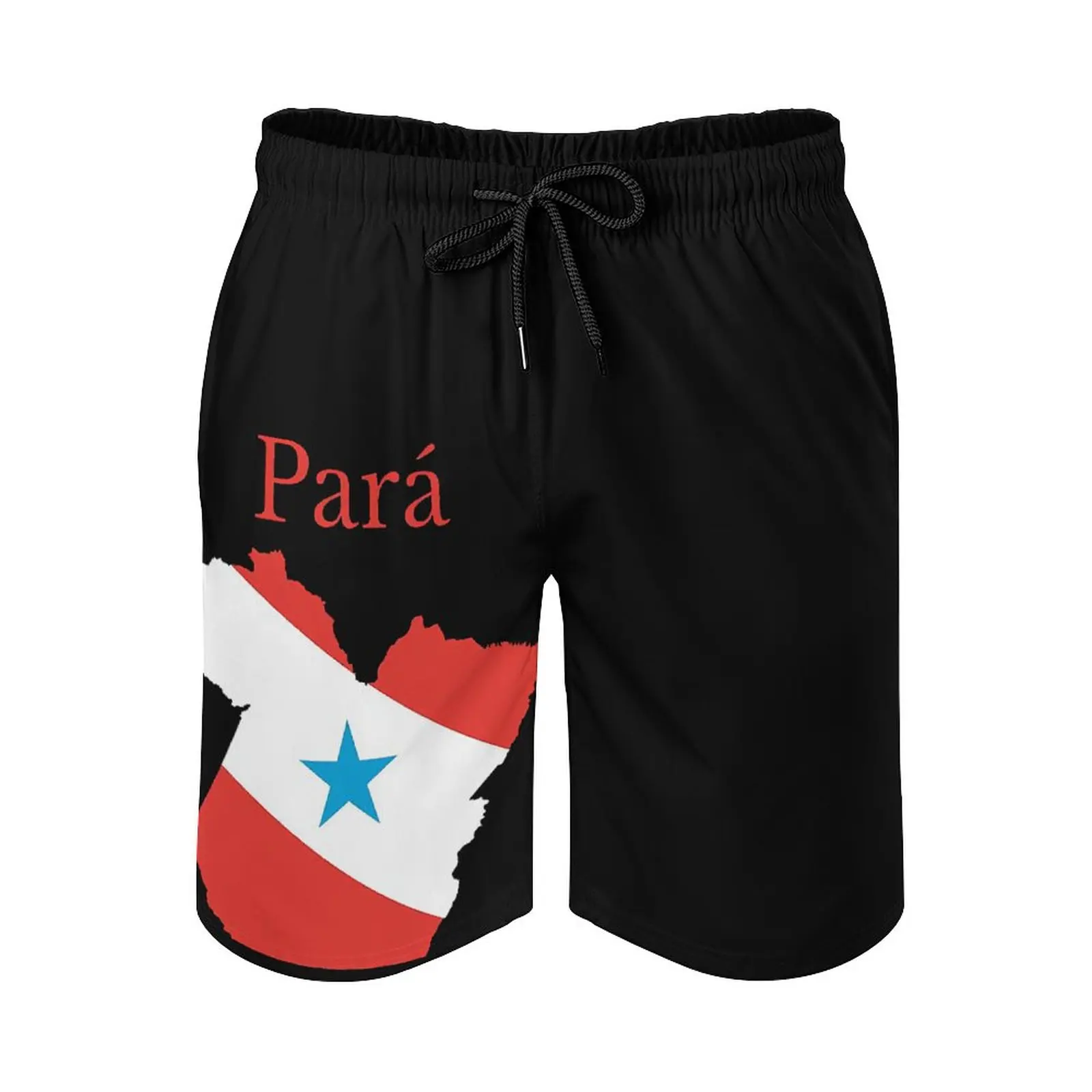 

Para State Map Flag Brazil Anime CausalTop Quality Adjustable Drawcord Breathable Quick Dry Casual Beach Pantsrunning Loose Stre