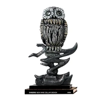 creative cartoon owl resin crafts owl tabletop statue ornament sculpture animal bird action figure desktop ornaments for