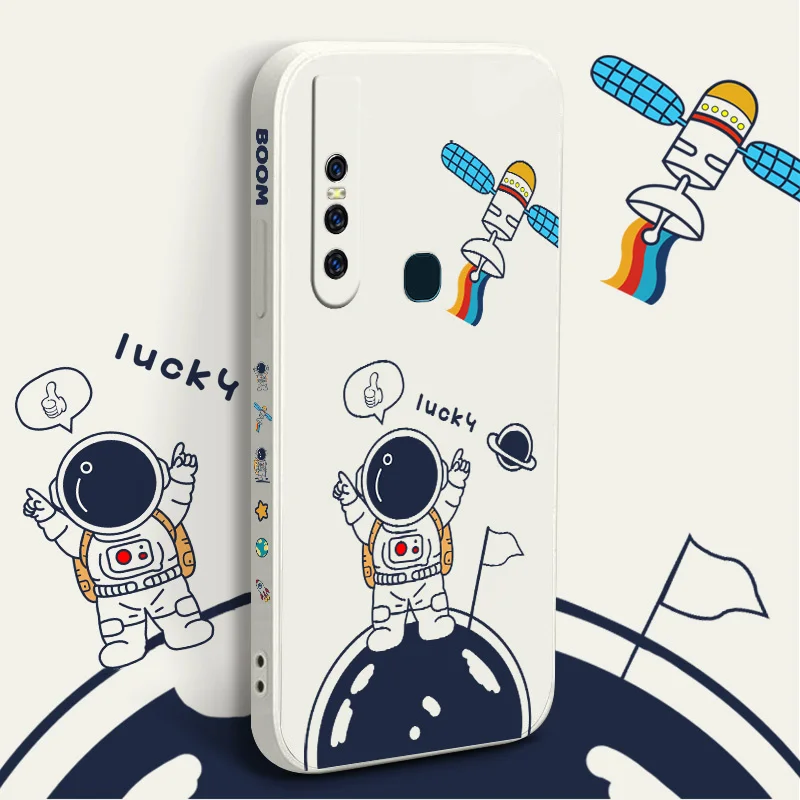 

Surprise Astronaut Phone Case For VIVO Y20i Y20 Y20S Y12S Y30 Y33S Y12 Y15 Y17 Y19 Y21 Y21S S1 Pro Y91 Y91i Y93 Y95 Cover