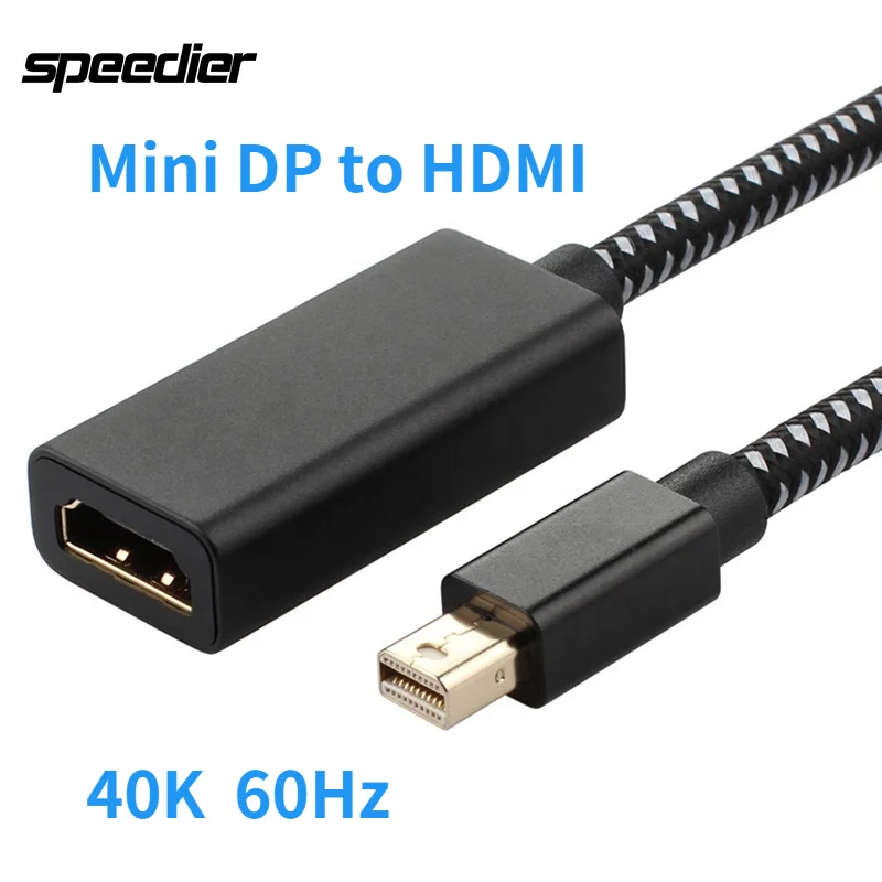 Высококачественный мини-адаптер DisplayPort в HDMI-совместимый кабель HD Mini DP(Thunderbolt)