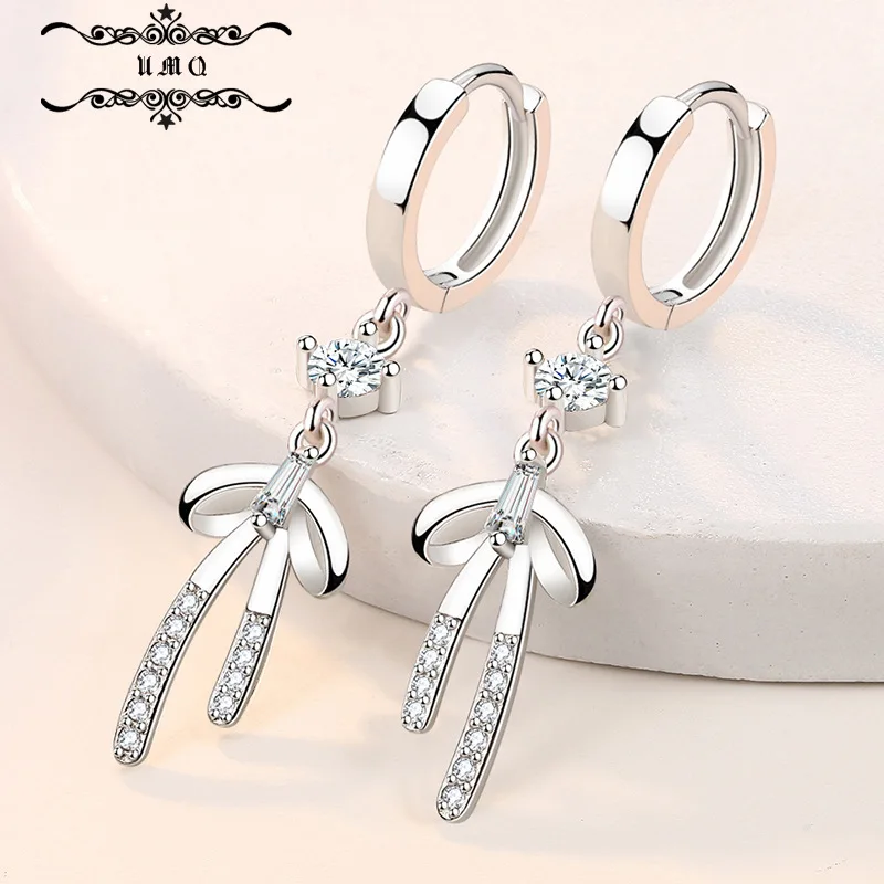 

Серьги S925, новые темпераментные серьги, Южная женская модель, роскошные стильные женские серьги с бантом