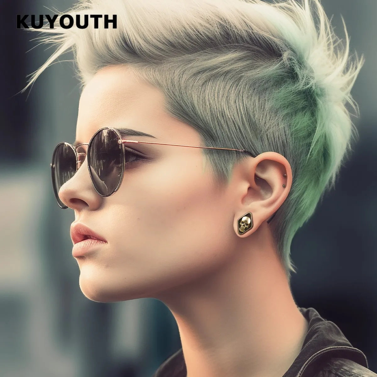 Стрейч KUYOUTH в виде ромба с черепом (art.: 3920c720ee393) - 3920c720ee393