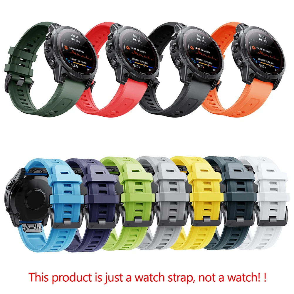 

Силиконовый ремешок для спортивных часов Garmin Fenix 7X/6X/5X/5X Plus/3, 26 мм