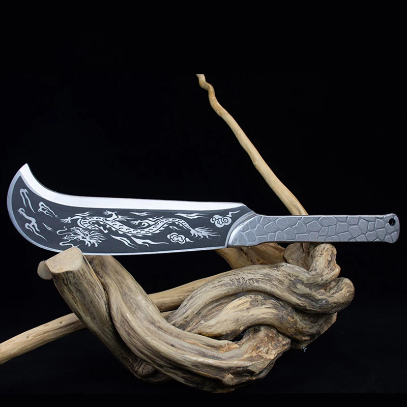 

9-дюймовый нож для измельчения древесины, острый топор, для кемпинга, искусство, кованые кухонные ножи Longquan ручной работы, большие костяшки, инструменты для птицы