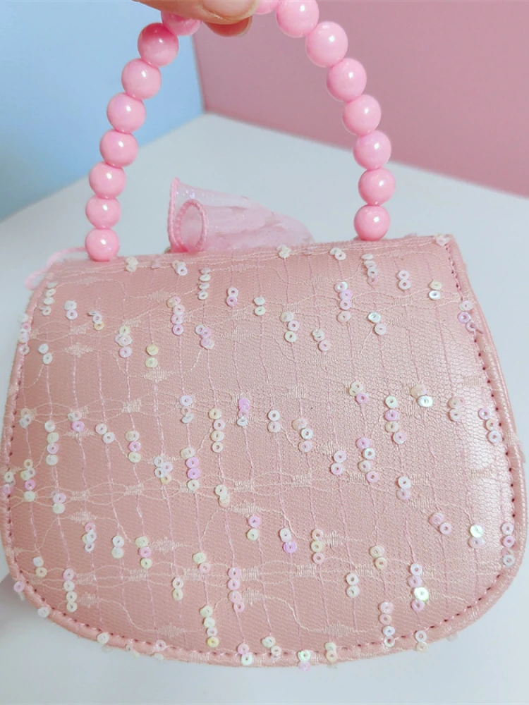 Sanrio Hello Kitty Bag Children's Bags Baby Handbag Light-on Luminous Small Bag Princess Crossbody Bag