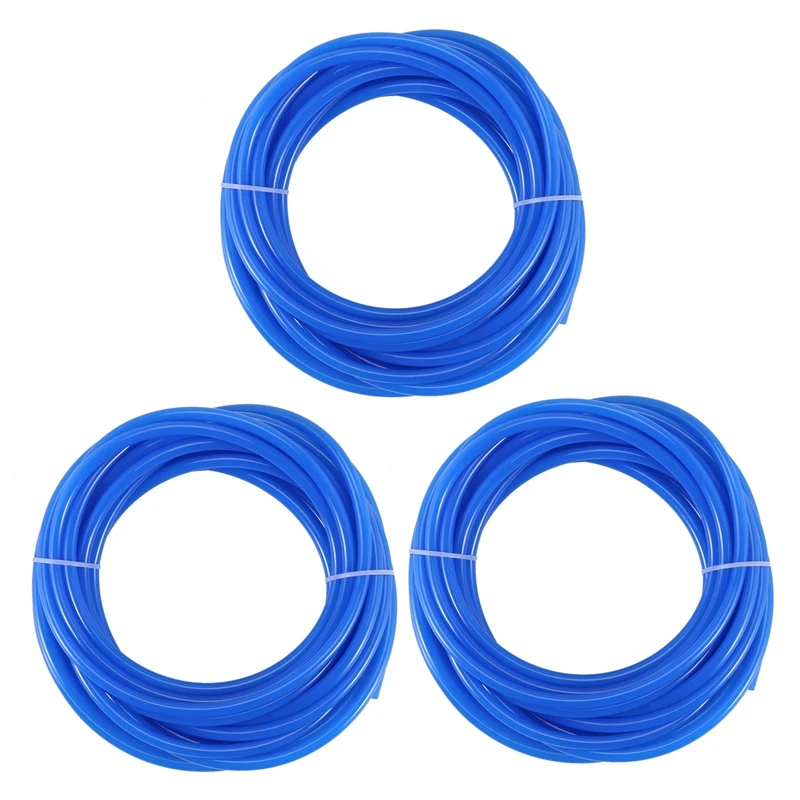 SEWS-3X 8Mm(OD) X 5Mm(ID) PU Air Tubing Pipe Hose 10 Meter Blue 10M
