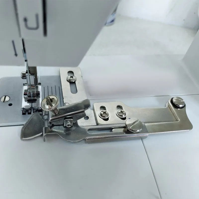 

Adjustable thickness of the multifunctional sewing machine presser foot retaining edge anti-curling locator