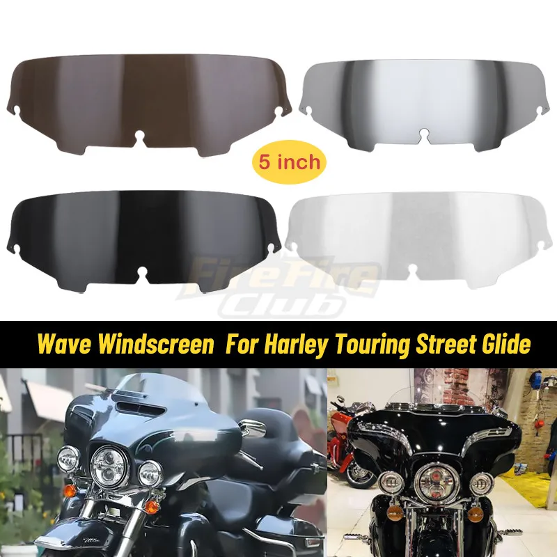 Экран для ветрового стекла мотоцикла 5 &quot8" отражатель Мотоциклов Harley Electra Street