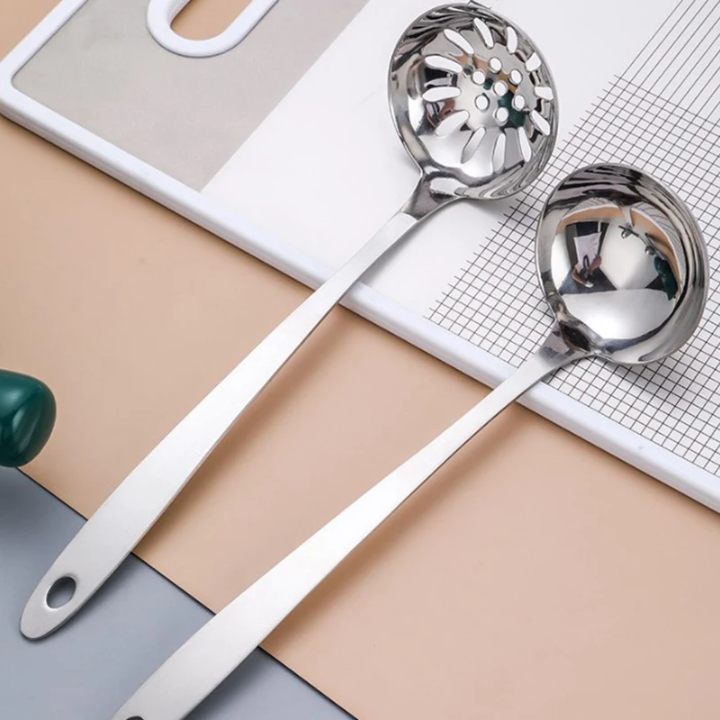 1 шт. ложка для фондю из нержавеющей стали с длинной ручкой