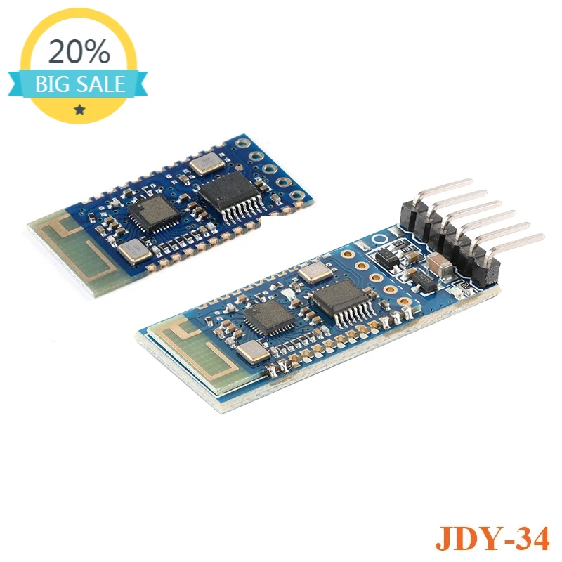 

JDY-34 2.4G BLE JDY34 SPP-C Host Dual-mode 4DB Printer Supports Multi-machine Connection Module Compatible with HC-05 HC-06