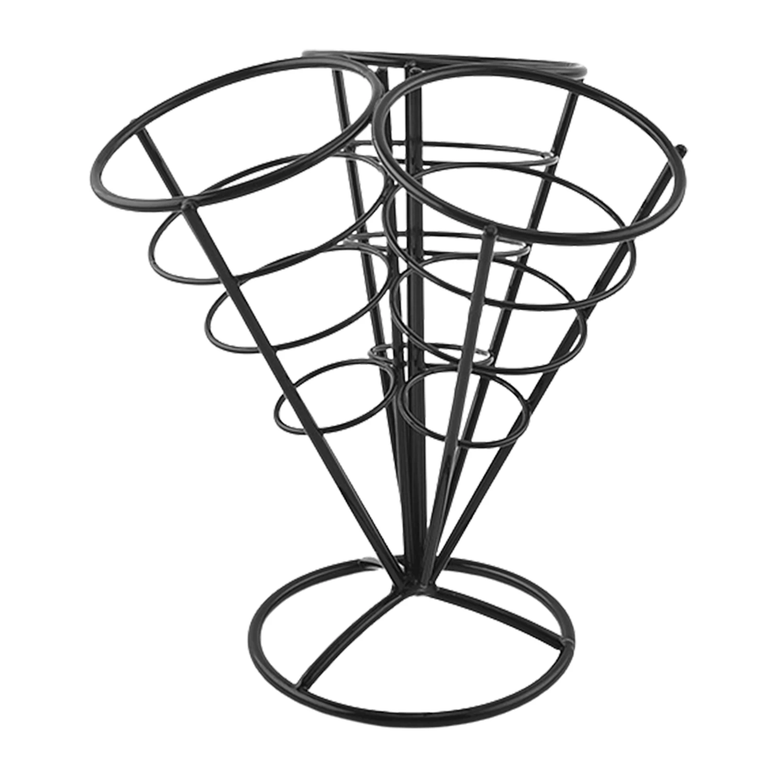 

French Fries Stand Creative Stainless Steel French Fry Stand Cone Basket Holder For Fries Fish Party Supplies Iron Snack Basket