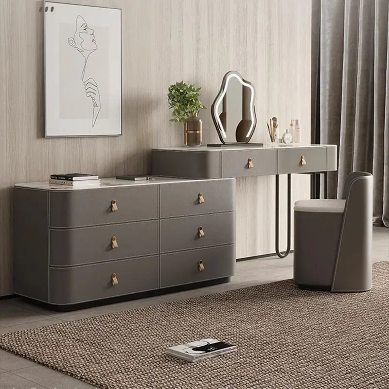 Дизайнерский Минимальный скандинавский комод шкаф со светодиодной подсветкой