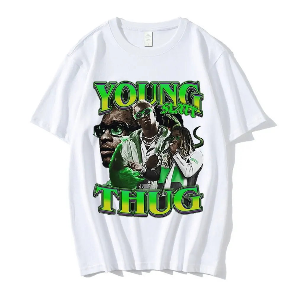 

Young Thug Hip Hop Rap Unisex Men's and Women' T Shirt Graphic Printed Fashion Harajuku 2023 Clothes Causal Female Y2K Tops Tee